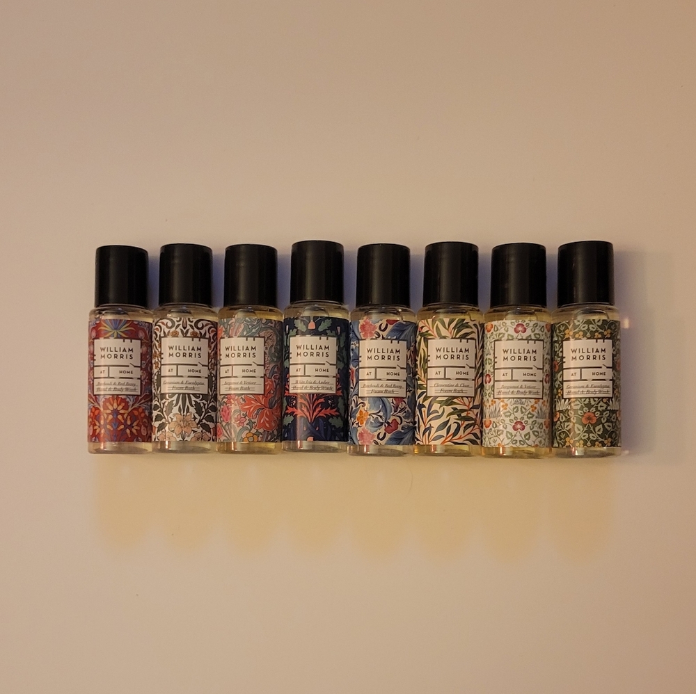 William Morris Body Wash Travel Size 8 Pack 1oz Bottles